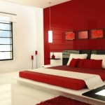 decoration chambre rouge