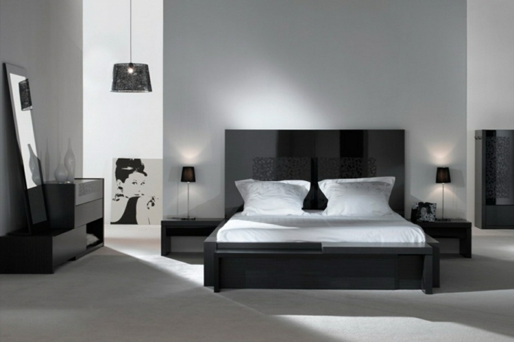 decoration de chambre noir et blanc
