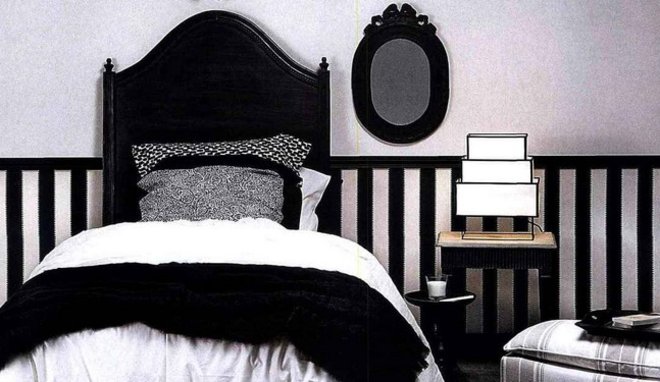decoration de chambre noir et blanc