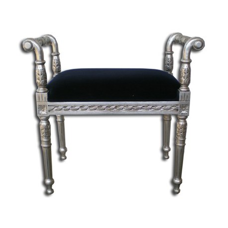 bout de lit velours noir