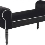 bout de lit velours noir