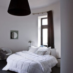 chambre deco gris blanc