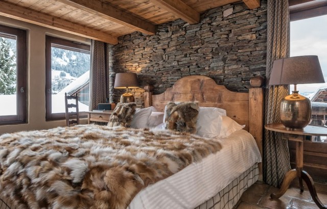 chambre decoration montagne