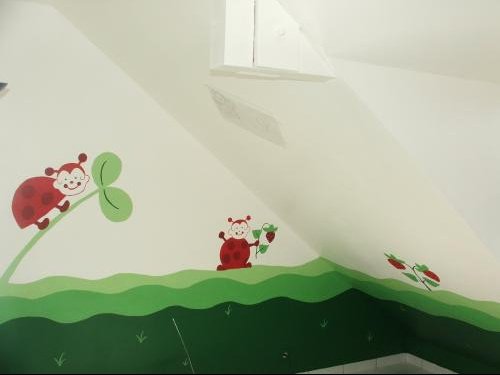 deco chambre bebe fille coccinelle