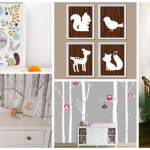 deco chambre bebe theme foret