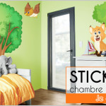 deco chambre bebe theme foret