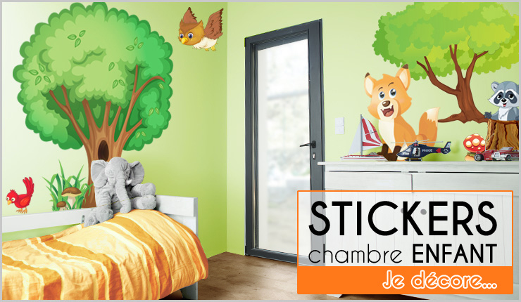 deco chambre bebe theme foret
