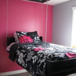deco chambre fille noir et rose