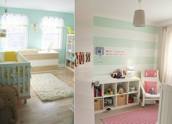 deco chambre vert menthe