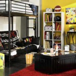 decoration chambre ado avec lit mezzanine