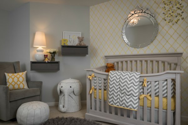 decoration chambre bebe gris