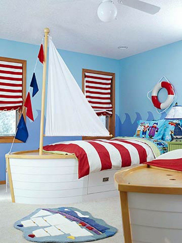 decoration chambre bebe theme marin
