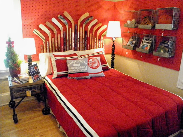 decoration chambre de garcon hockey