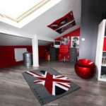decoration chambre drapeau anglais