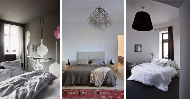 decoration chambre en gris