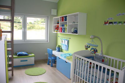 decoration chambre garcon vert