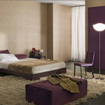 decoration chambre gris et prune