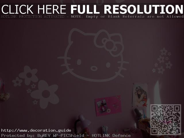 decoration chambre kitty