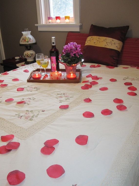 decoration chambre pour soiree romantique