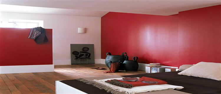 decoration de chambre rouge