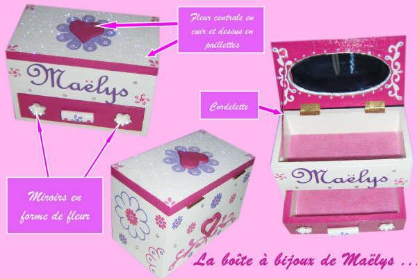boite a bijoux petite fille