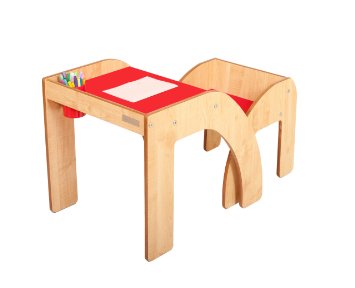 bureau pour bebe en bois