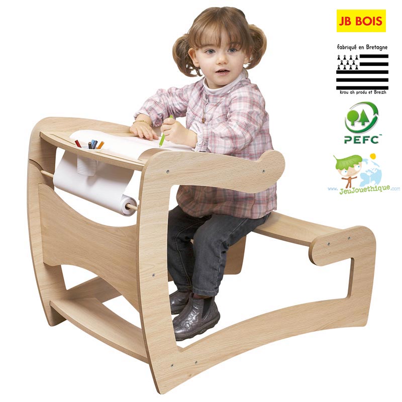bureau pour bebe en bois