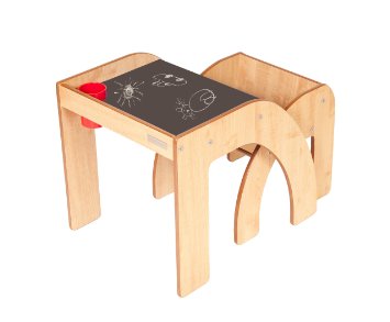 bureau pour bebe en bois