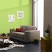 chambre deco vert et gris
