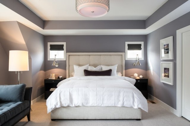deco chambre a coucher grise
