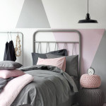 deco chambre ado rose et gris