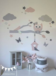 deco chambre bebe hiboux