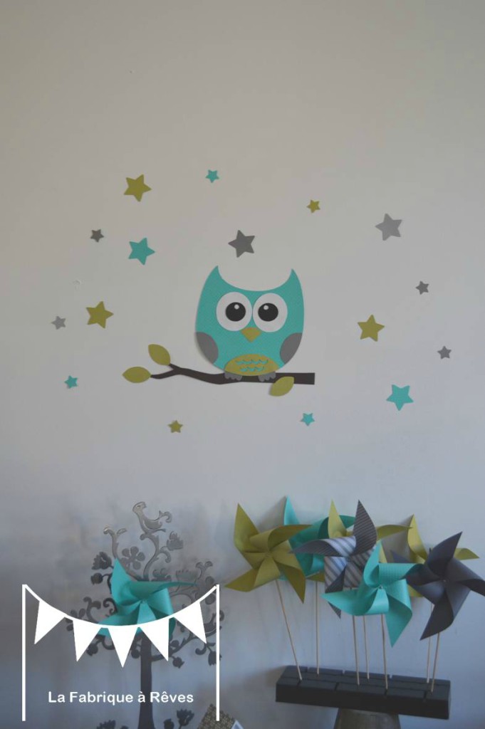 deco chambre bebe hiboux