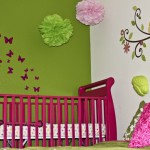 deco chambre bebe rose et vert