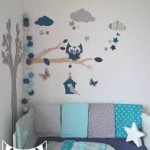 deco chambre garcon bleu et gris