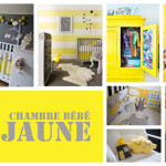 deco chambre garcon jaune gris