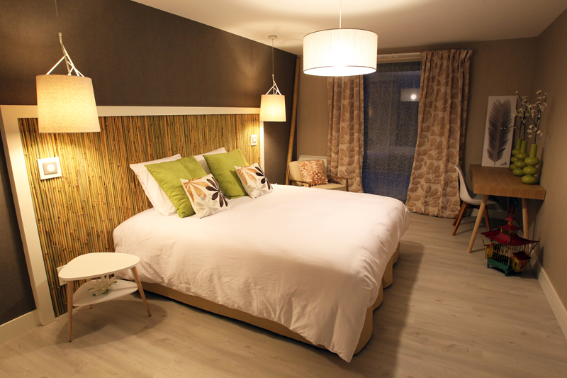 deco chambre zen bambou