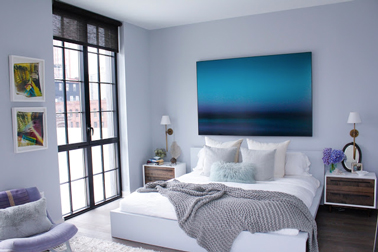 deco pour chambre bleu
