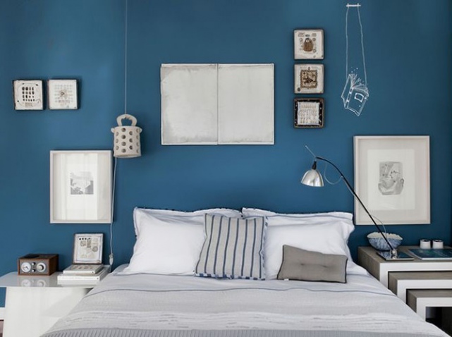 deco pour chambre bleu