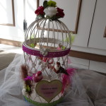 decoration cage oiseau urne