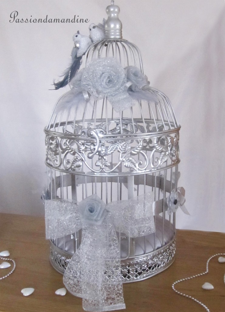decoration cage oiseau urne