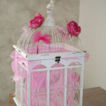 decoration cage oiseau urne