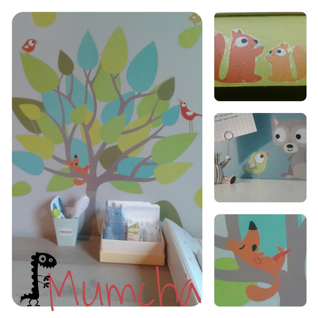 decoration chambre bebe theme foret