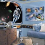 decoration chambre garcon planete