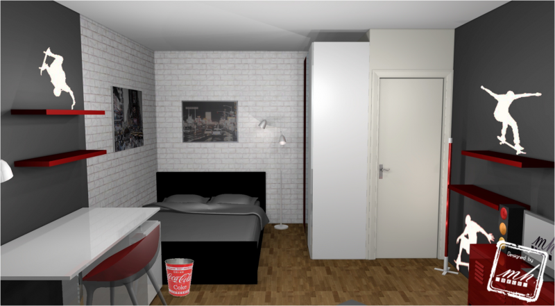 decoration chambre jeune homme