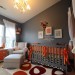 decoration chambre orange et gris