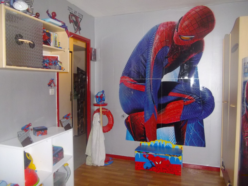 decoration chambre spiderman