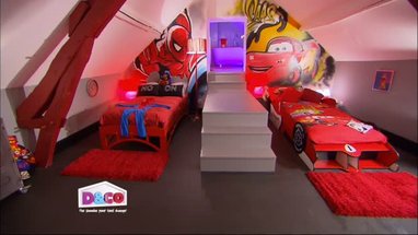 decoration chambre spiderman
