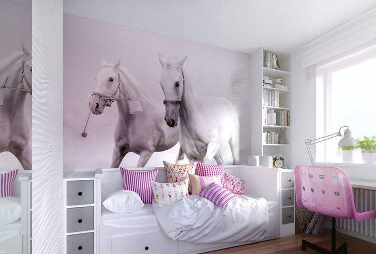 decoration chambre theme cheval