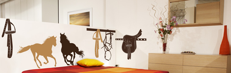 decoration chambre theme cheval